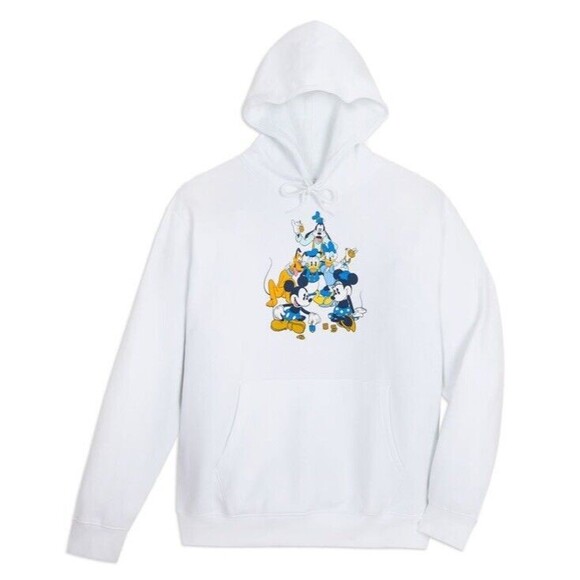Rare Disney Hanukkah Holiday Christmas Pullover Hoodie Mickey & Friends 3x - Picture 1 of 12